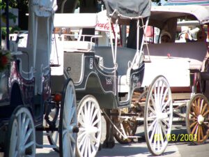 Carriage line, Jackson Square, New Orleans, LA