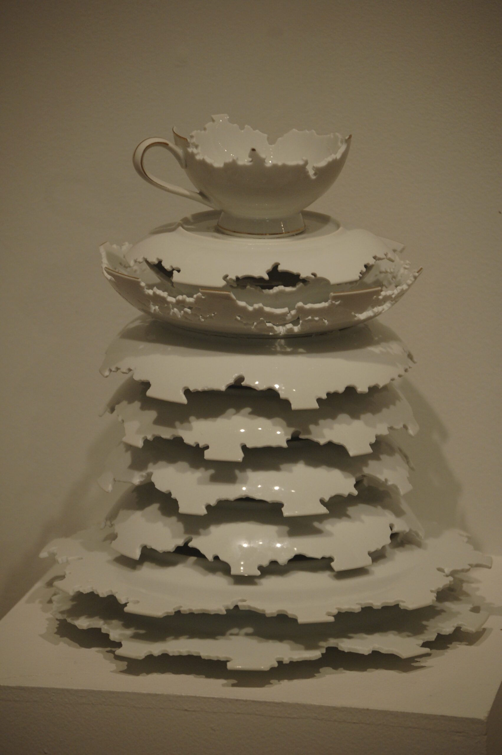 “Heirloom”, cut china, artist, Elizabeth Alexander