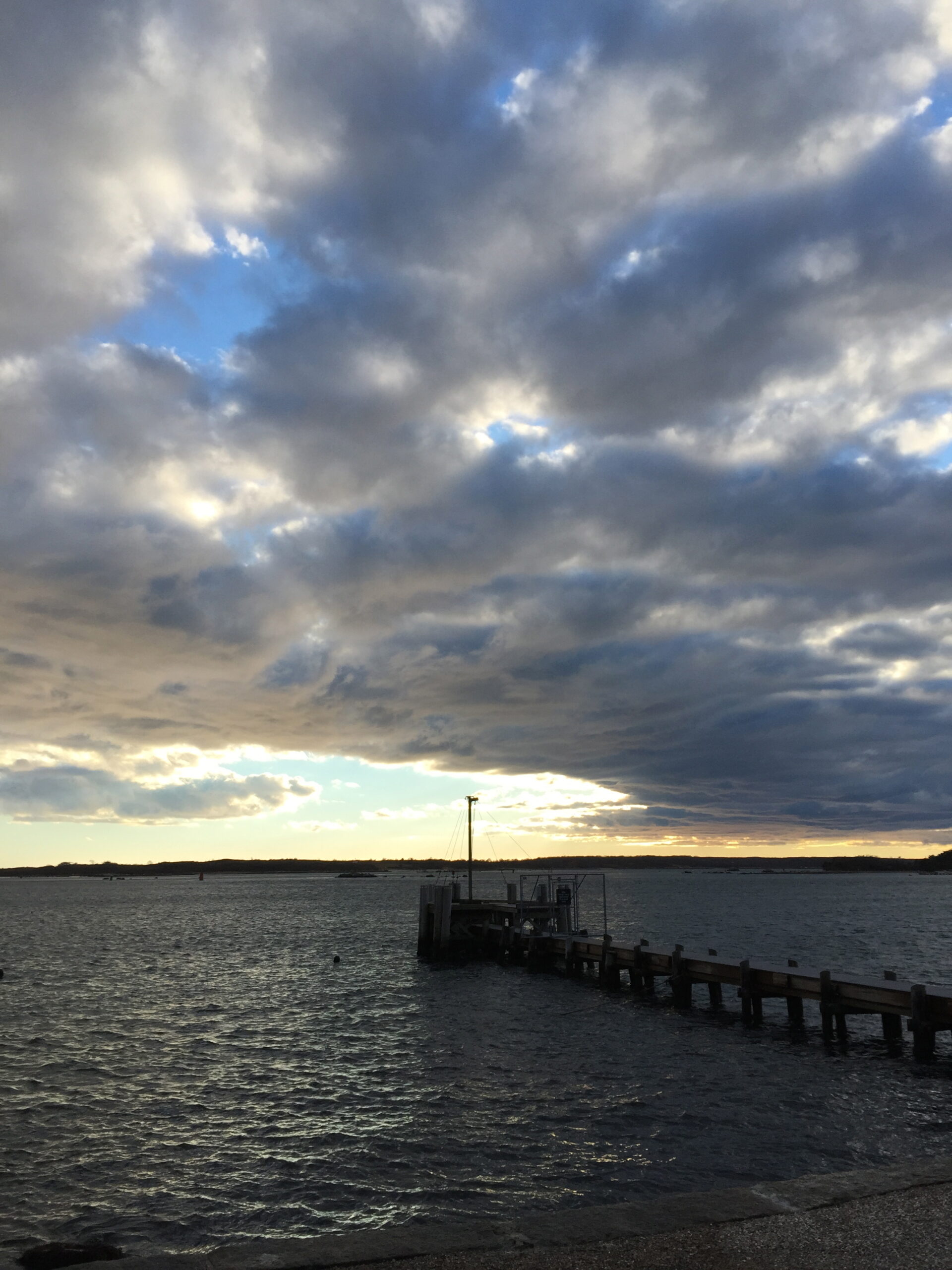 Sunset approaching after the storm, Falmouth, MA