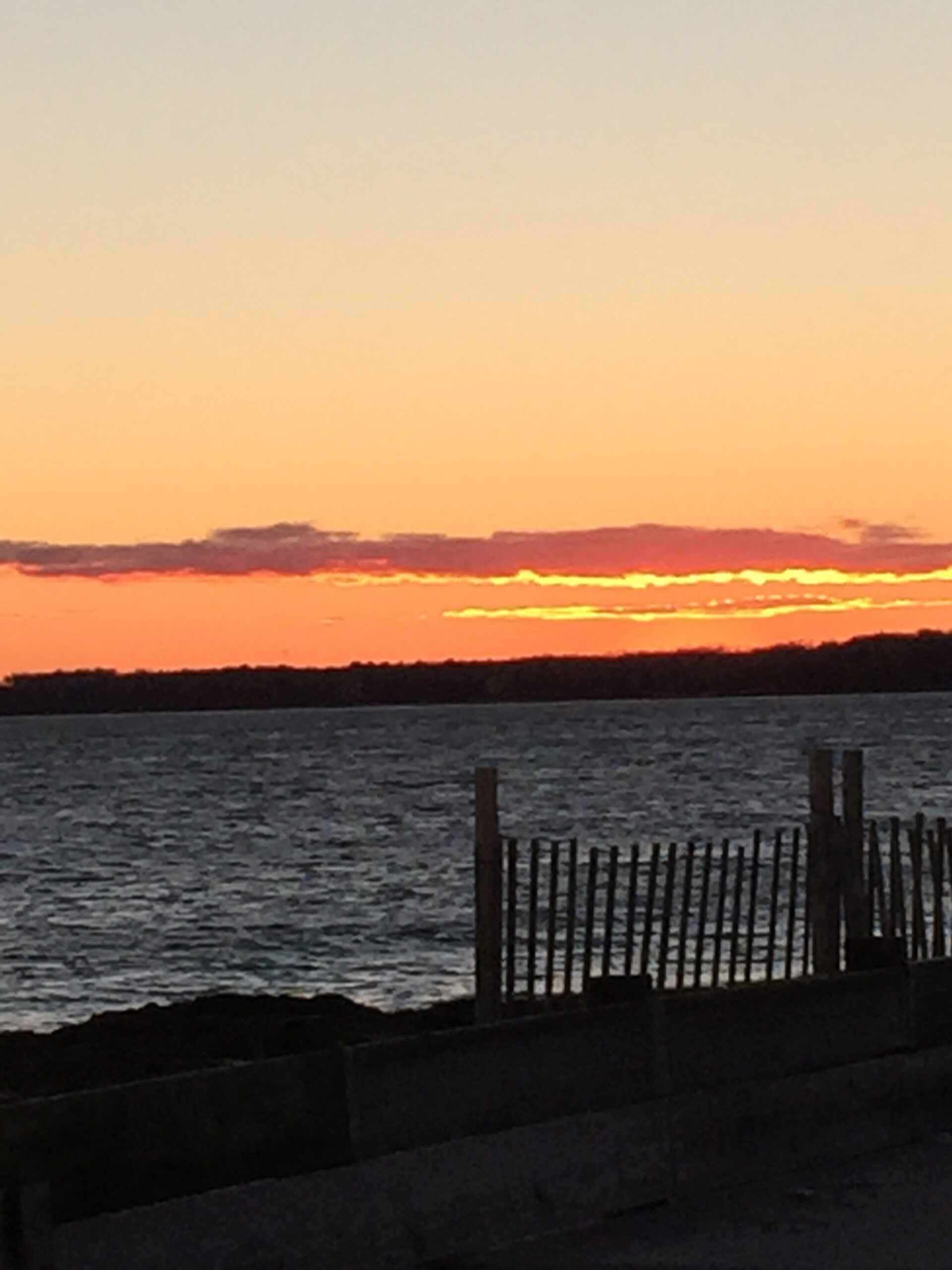 Sunset, December 2014, Falmouth, MA looking towards Martha’s Vineyard